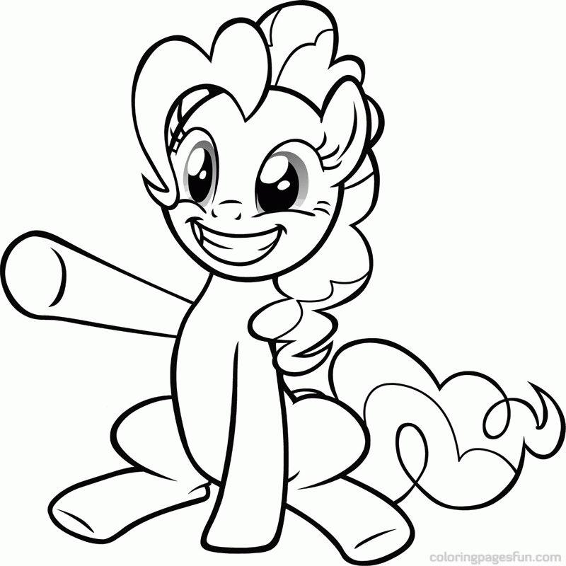 Plansa de colorat cu My Little Pony 68 81